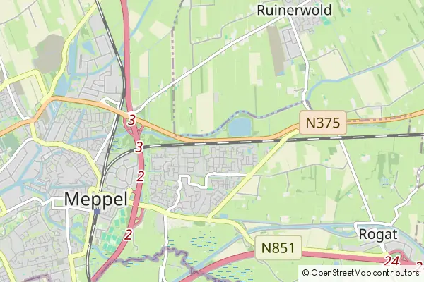 Karte Meppel