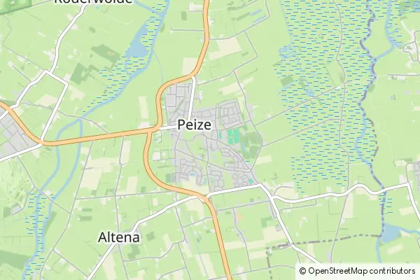 Karte Peize