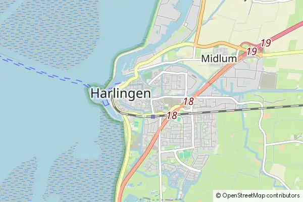 Karte Harlingen