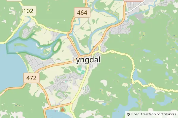 Karte Lyngdal Municipality