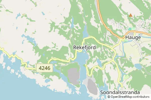 Karte Rekefjord