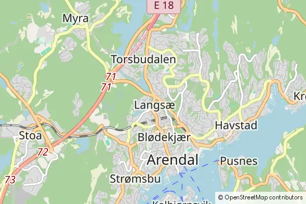 Karte Arendal