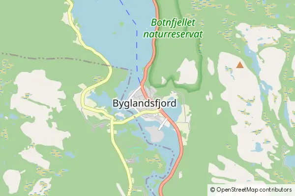 Karte Byglandsfjord