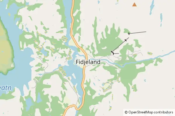 Karte Fidjeland