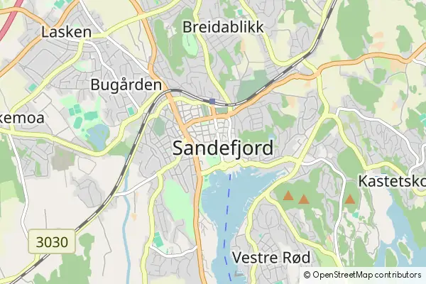 Karte Sandefjord