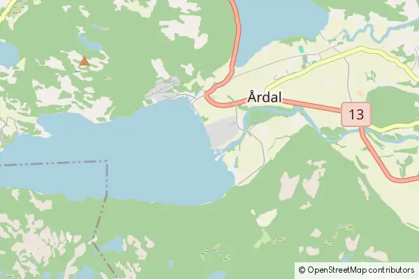 Karte Årdal