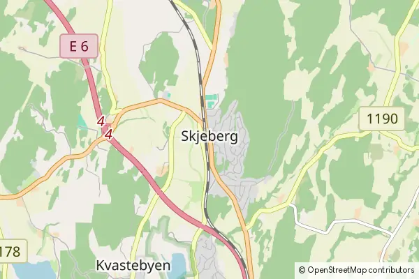 Karte Skjeberg