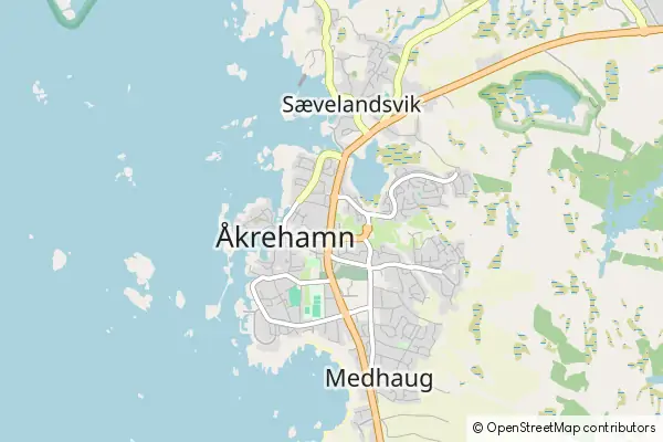 Karte Åkrehamn