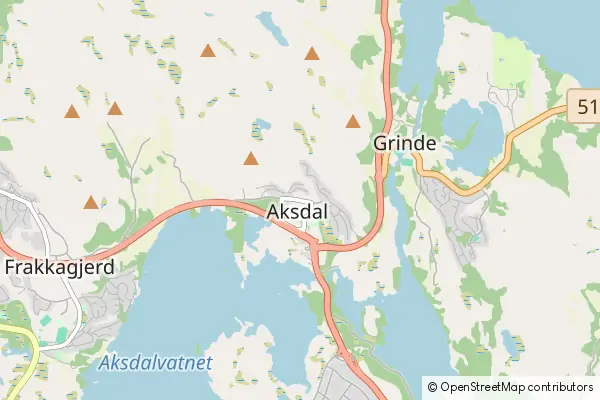 Karte Aksdal