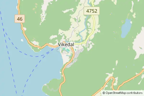 Karte Vikedal