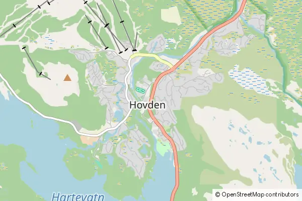 Karte Hovden