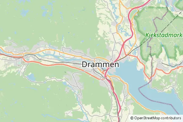 Karte Drammen