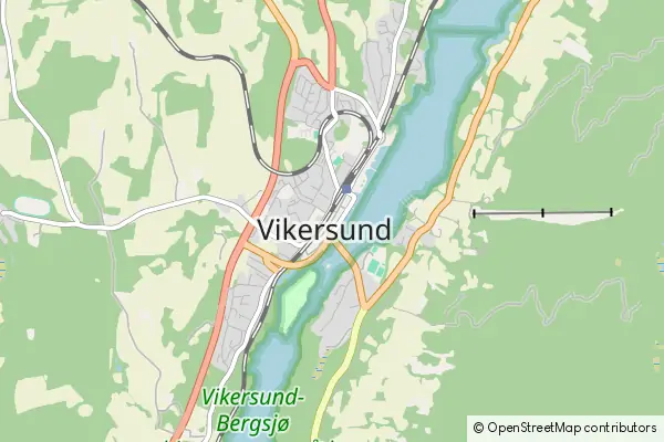 Karte Vikersund