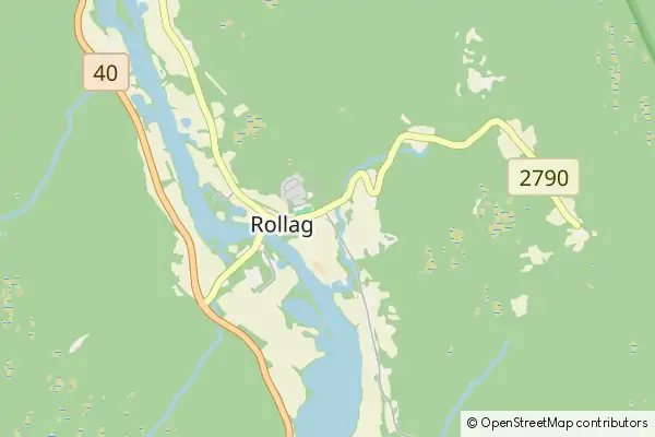 Karte Rollag