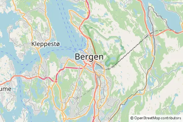 Karte Bergen