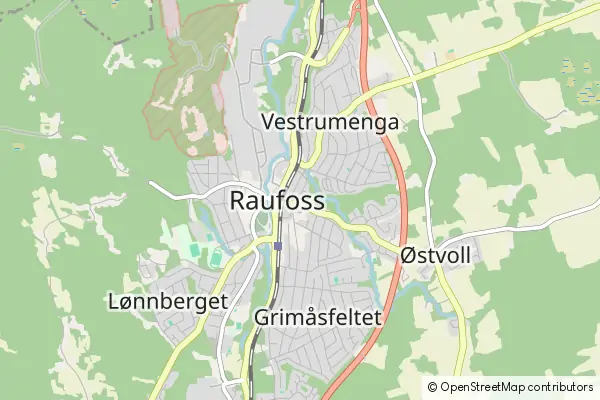 Karte Raufoss