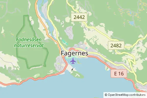 Karte Fagernes