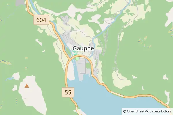 Karte Gaupne