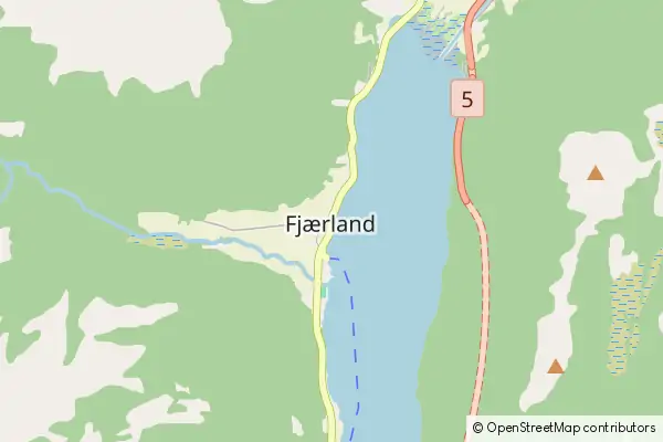 Karte Fjaerland