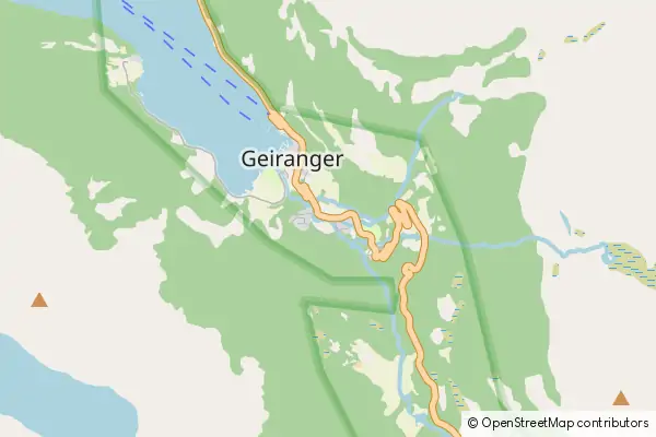 Karte Geiranger