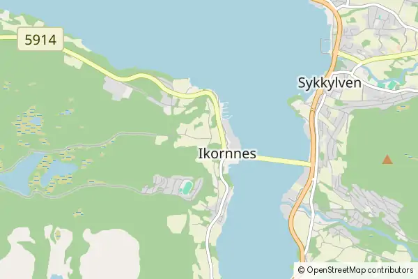 Karte Ikornnes