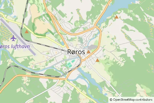 Karte Roros