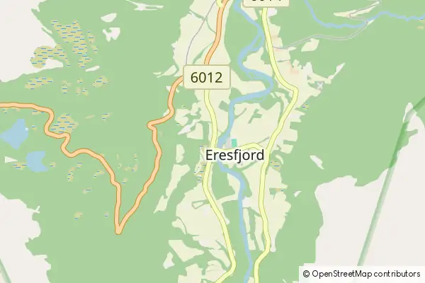 Karte Eresfjord