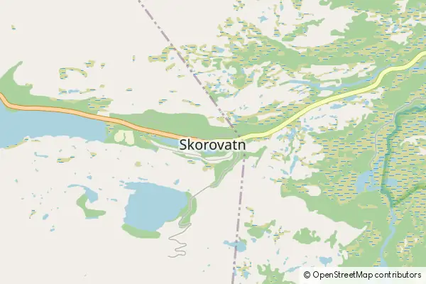 Karte Skorovatn