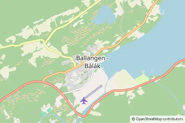 Karte Ballangen