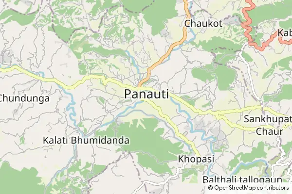 Karte Panauti