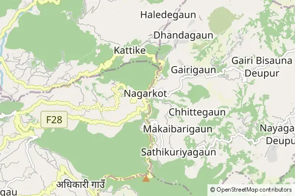 Karte Nagarkot