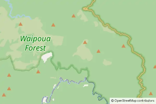 Karte Waipoua Forest