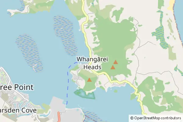 Karte Whangarei Heads