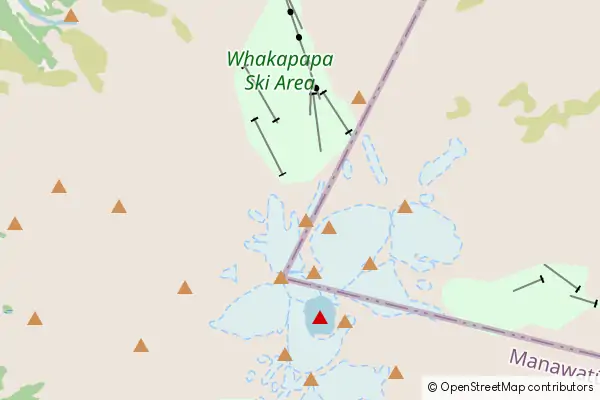 Karte Tongariro Nationalpark