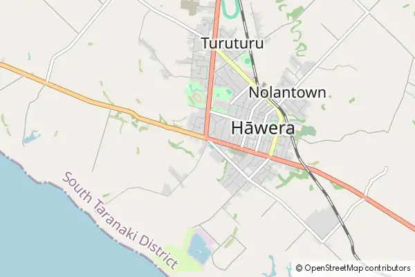 Karte Hawera