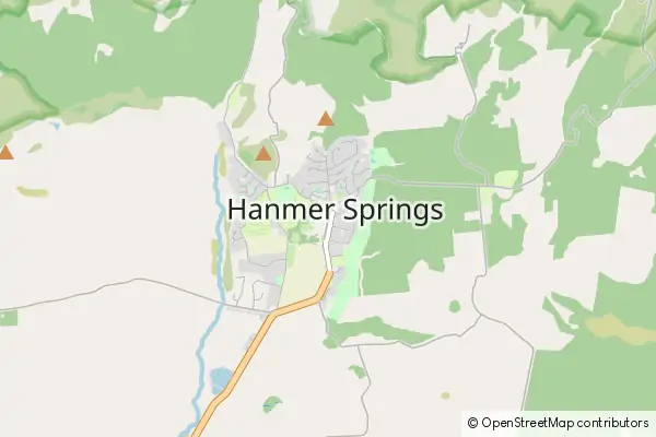 Karte Hanmer Springs