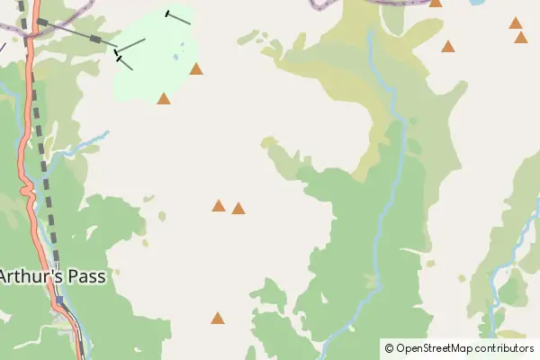 Karte Arthur's Pass Nationalpark