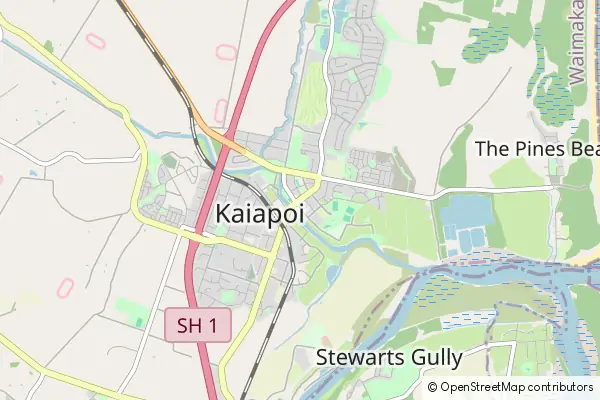 Karte Kaiapoi