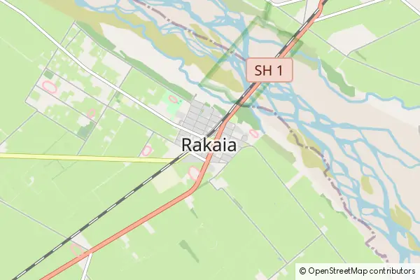 Karte Rakaia