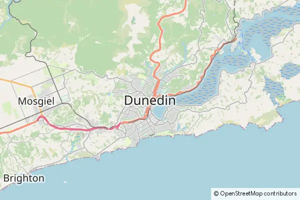 Karte Dunedin