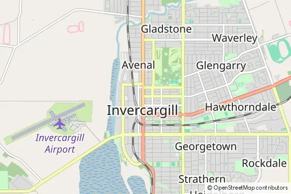 Karte Invercargill