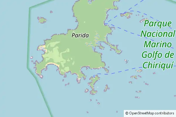 Karte Golfo de Chiriqui Nationalpark