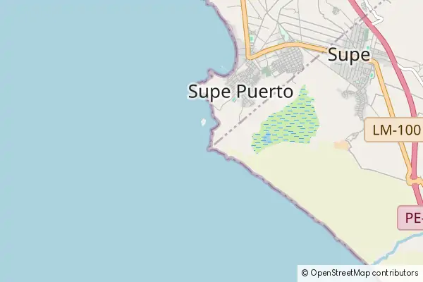 Karte Puerto Supe