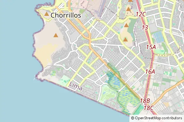 Karte Chorrillos