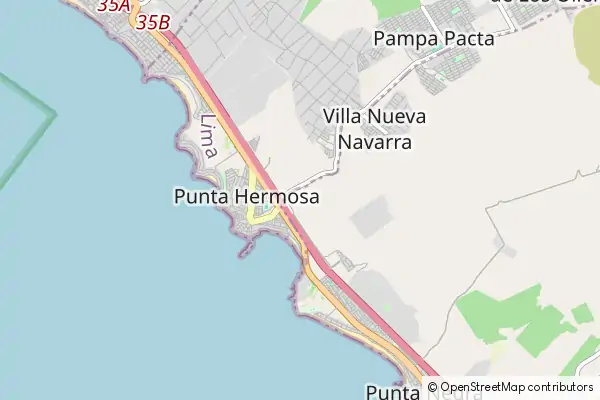 Karte Punta Hermosa