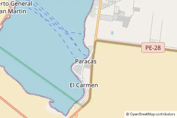 Karte Paracas