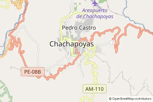 Karte Chachapoyas