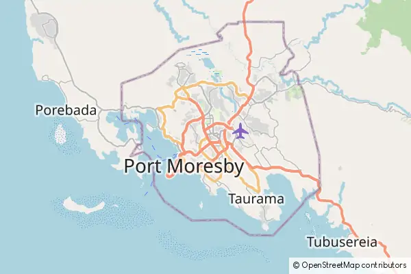 Karte Port Moresby