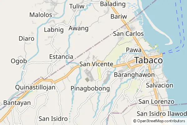 Karte Tabaco City