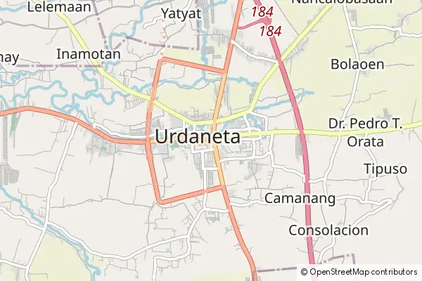 Karte Urdaneta City